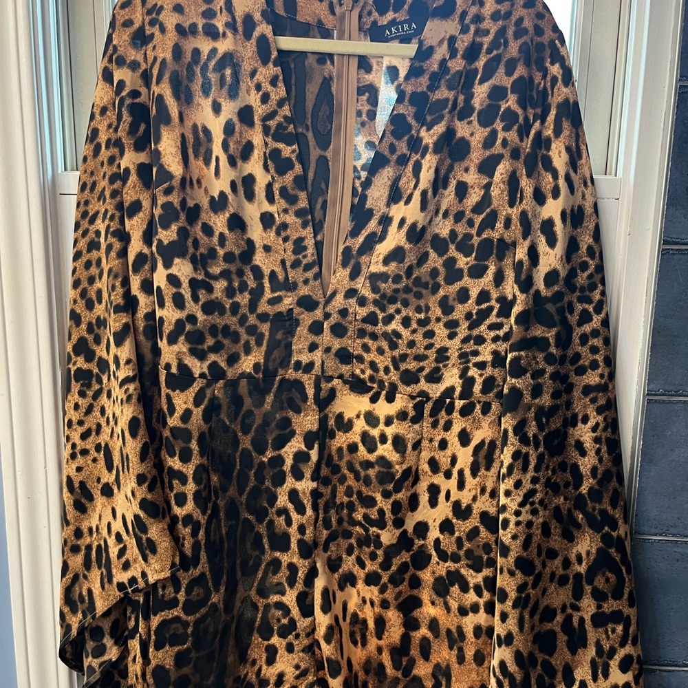 Leopard Print Romper - image 1